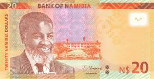 Namibia p17c 20 Dollar 2022